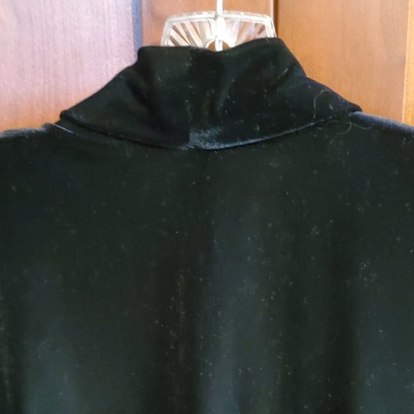 Lush Black Velvet Evening Jacket 2X - Picture 2 of 5